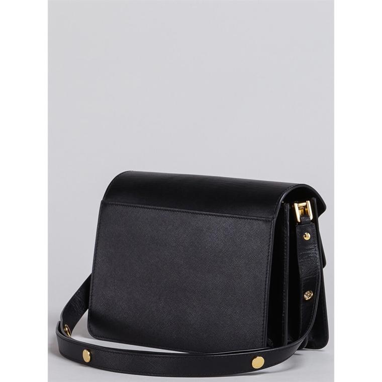 Marni Medium Trunk Bag, Black